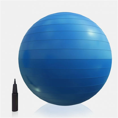 Gorilla Sports Fitnessbal Blauw 75 cm incl. pomp
