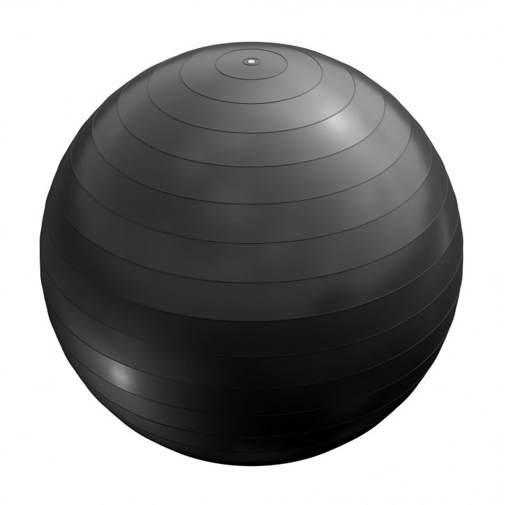 Gorilla Sports Fitnessbal Zwart 55 cm incl. pomp