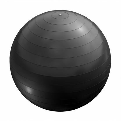Gorilla Sports Fitnessbal Zwart 55 cm incl. pomp