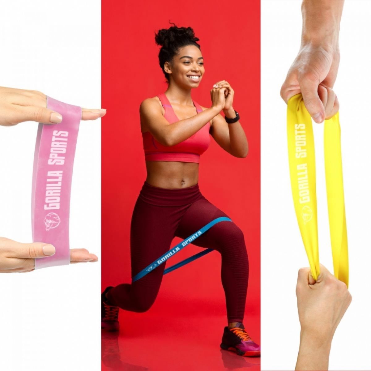 Gorilla Sports Fitnessbanden | Geel 0,6 mm