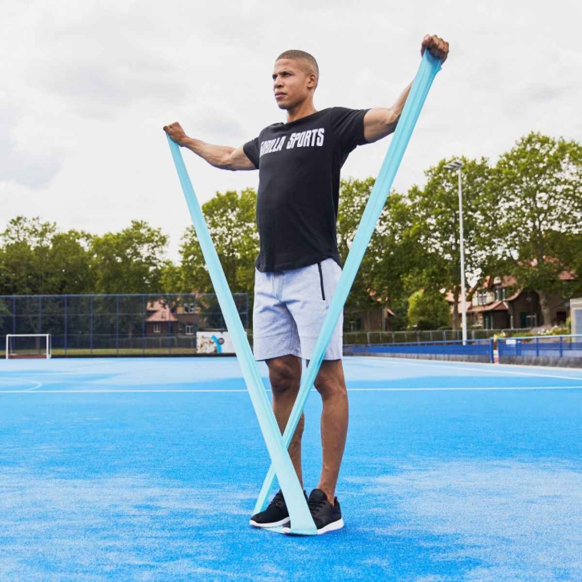 Gorilla Sports Fitnessbanden set van 5 Latex 200 cm