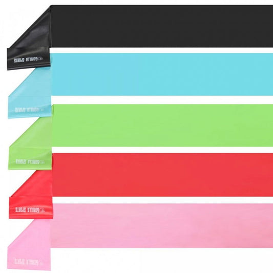 Gorilla Sports Fitnessbanden set van 5 latex 120 cm