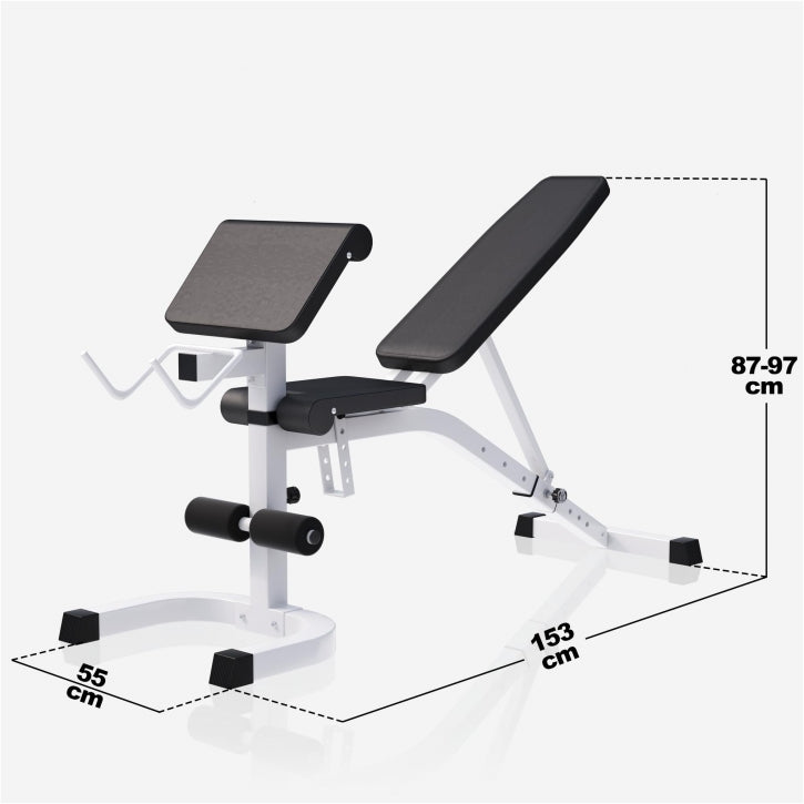 Gorilla Sports Fitnessbank + Halterset (Complete Set)