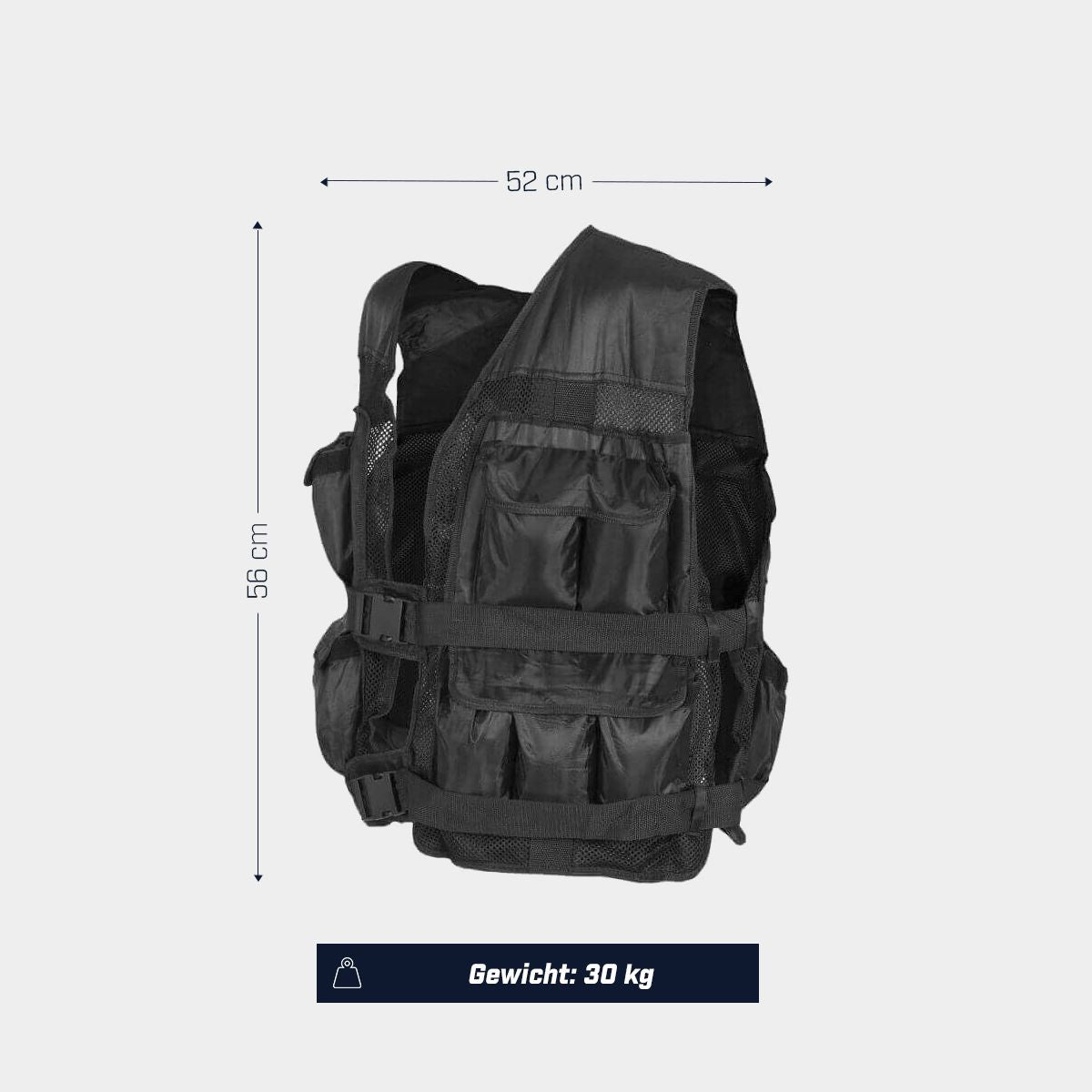 Gorilla Sports Gewichtsvest 30 kg verstelbaar