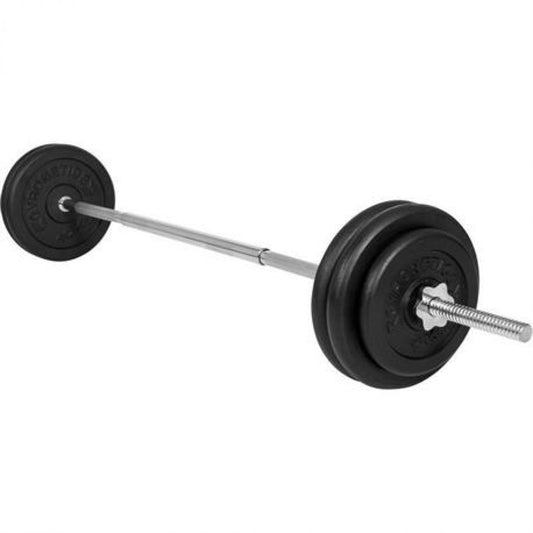 Gorilla Sports Gyronetics Lange Halterset 56,5 kg Gietijzer (25 mm)