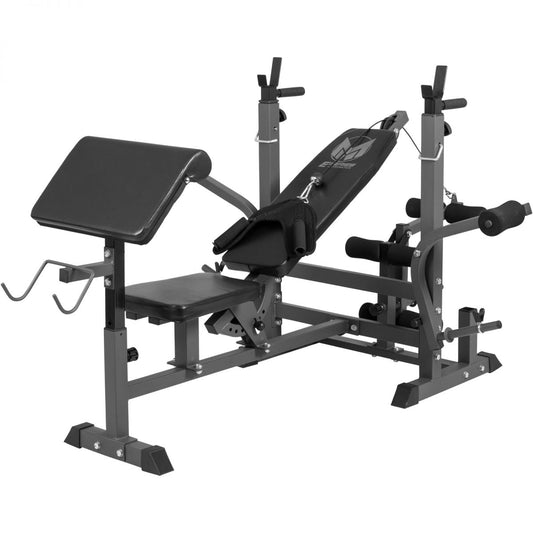 Gorilla Sports Gyronetics Universele Halterbank (zwart / grijs)