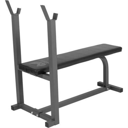 Gorilla Sports Gyronetics Vlakke Halterbank (Zwart / Grijs)