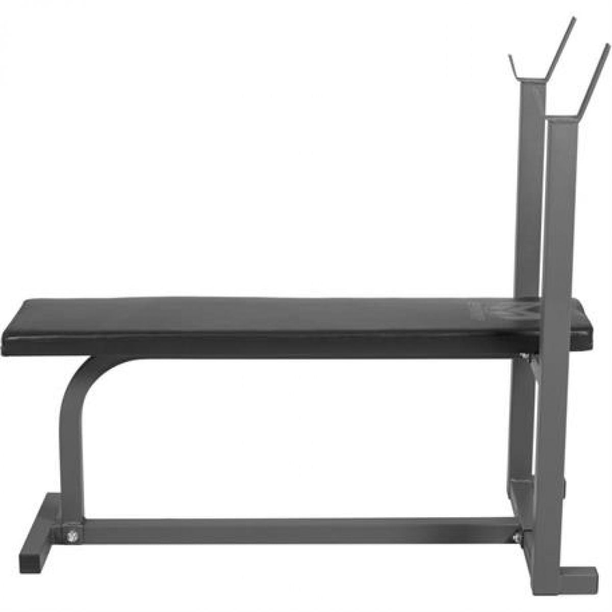 Gorilla Sports Gyronetics Vlakke Halterbank (Zwart / Grijs)