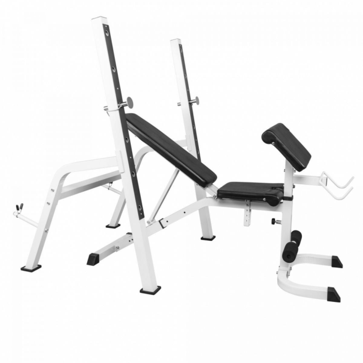Gorilla Sports Halterbank / Squat Rack Met 100 kg Halterset Kunststof