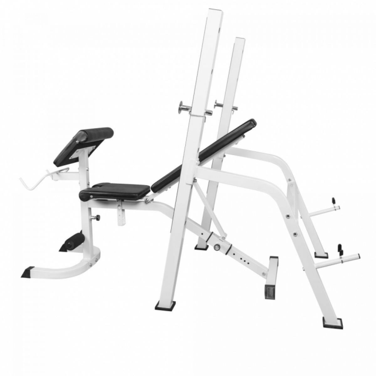 Gorilla Sports Halterbank / Squat Rack Met 100 kg Halterset Kunststof