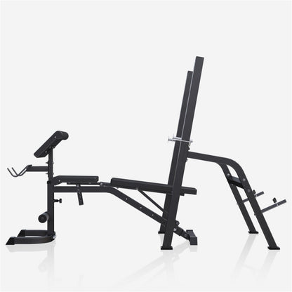 Gorilla Sports Halterbank met Squat Rack Zwart