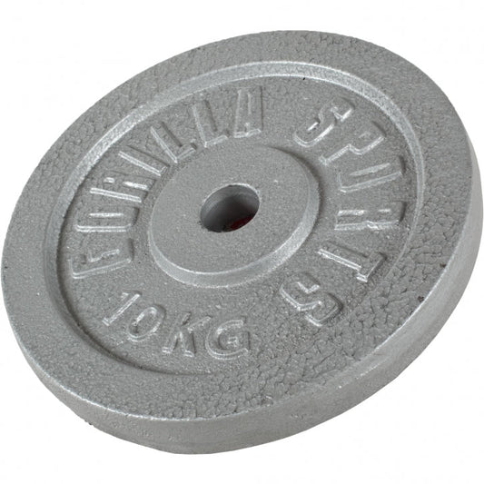 Gorilla Sports Halterschijf 10 kg Gietijzer