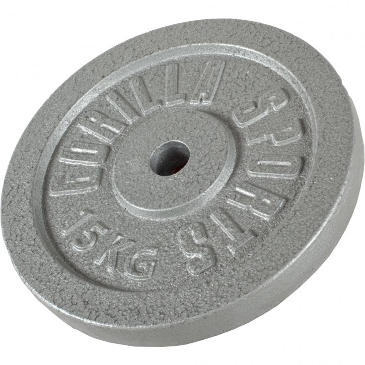 Gorilla Sports Halterschijf 15 kg Gietijzer