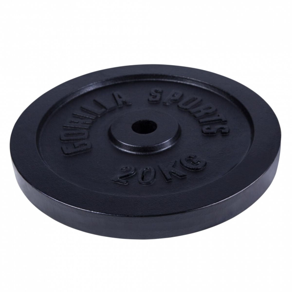 Gorilla Sports Halterschijf 20 kg Gietijzer Zwart - 31 mm