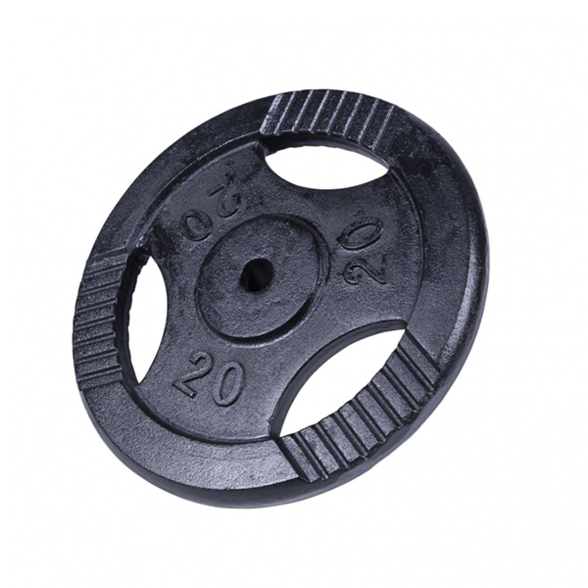 Gorilla Sports Halterschijf 20 kg Gripper Zwart