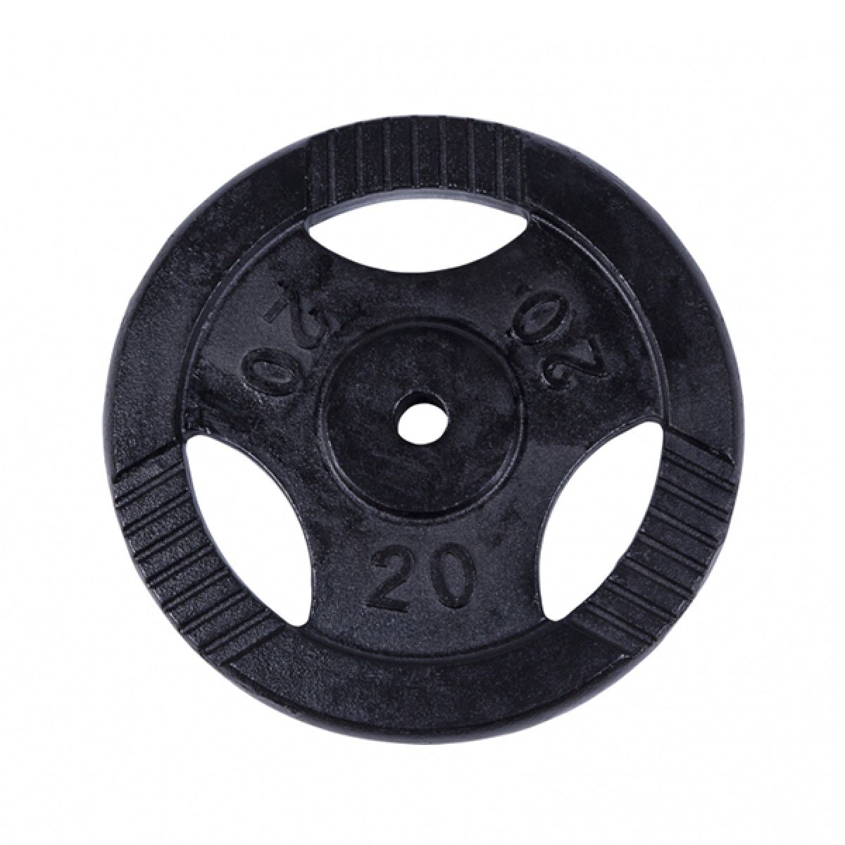 Gorilla Sports Halterschijf 20 kg Gripper Zwart