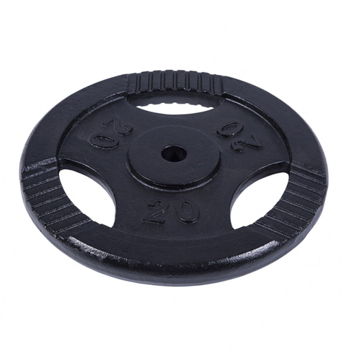 Gorilla Sports Halterschijf 20 kg Gripper Zwart