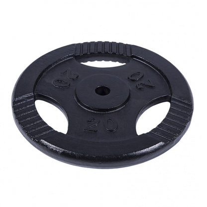 Gorilla Sports Halterschijf 20 kg Gripper Zwart