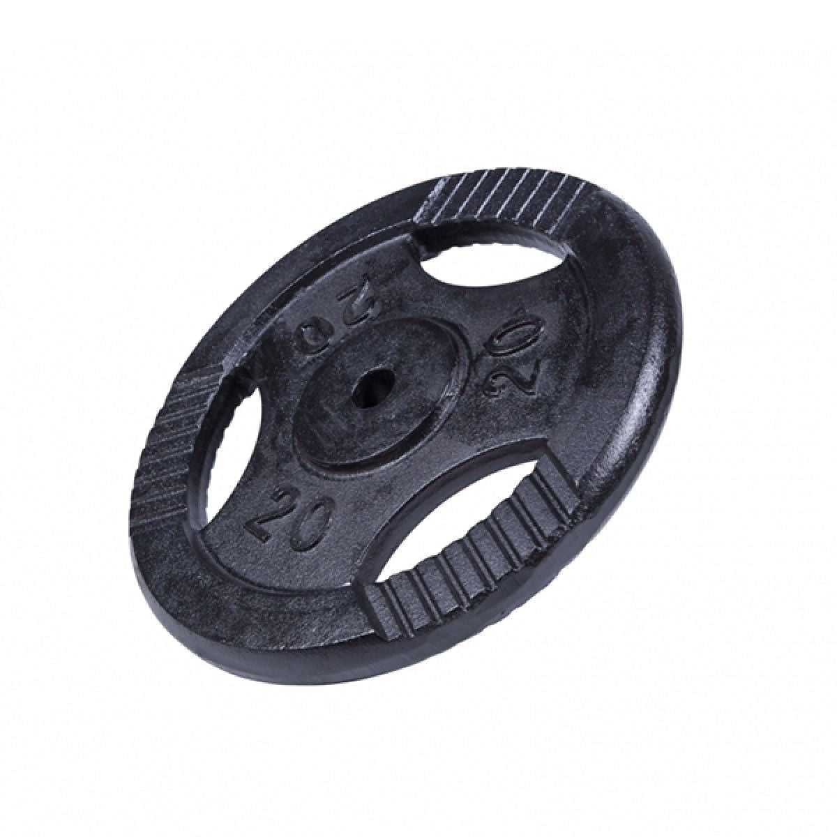 Gorilla Sports Halterschijf 20 kg Gripper Zwart