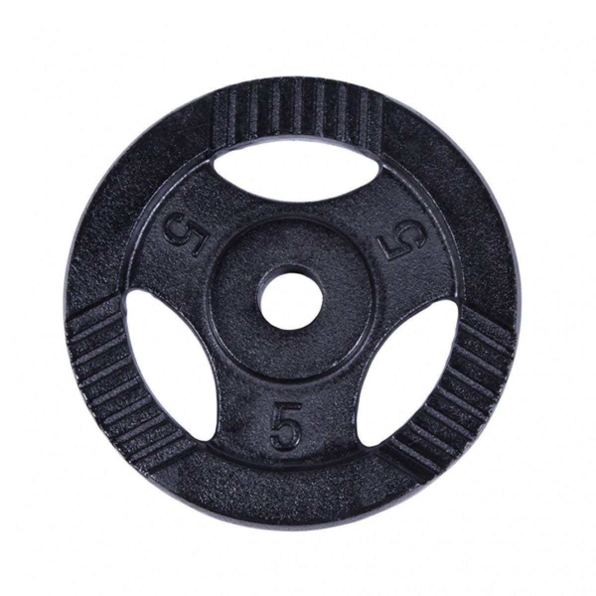 Gorilla Sports Halterschijf 5 kg Gripper Zwart