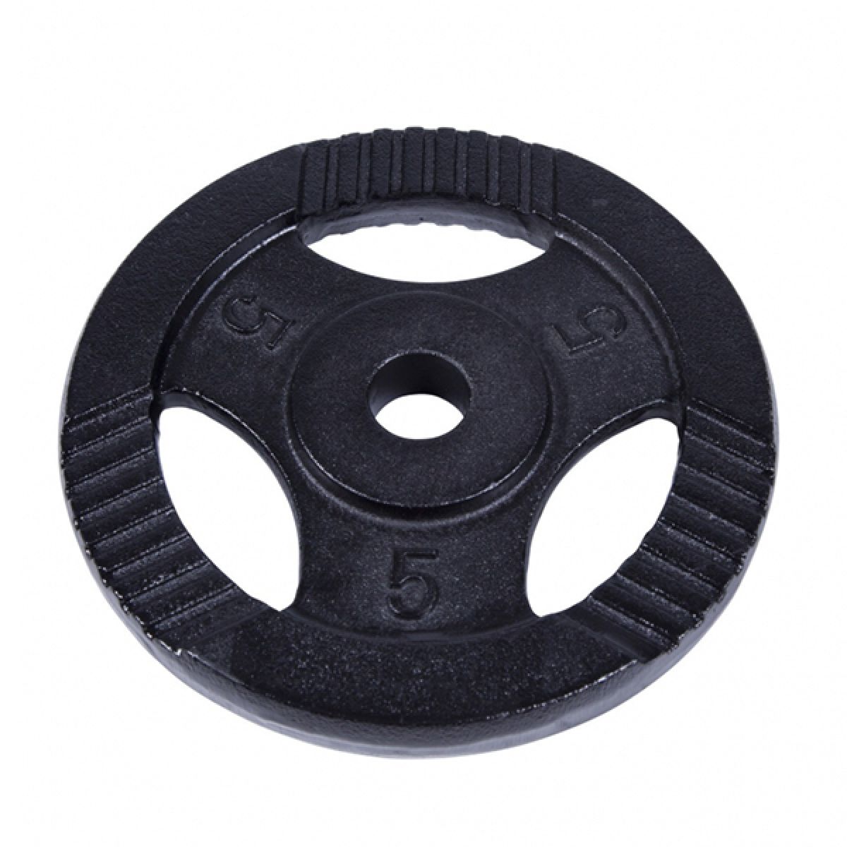 Gorilla Sports Halterschijf 5 kg Gripper Zwart