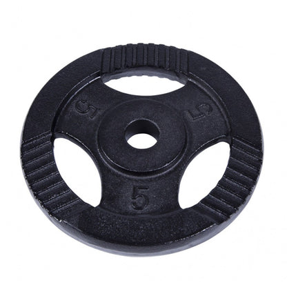 Gorilla Sports Halterschijf 5 kg Gripper Zwart