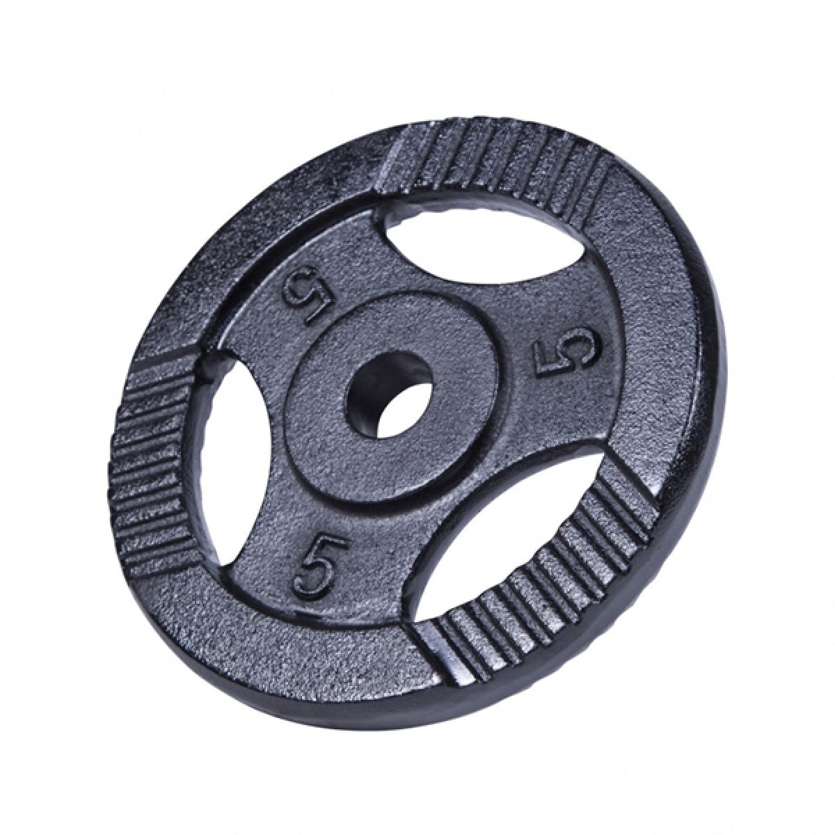Gorilla Sports Halterschijf 5 kg Gripper Zwart