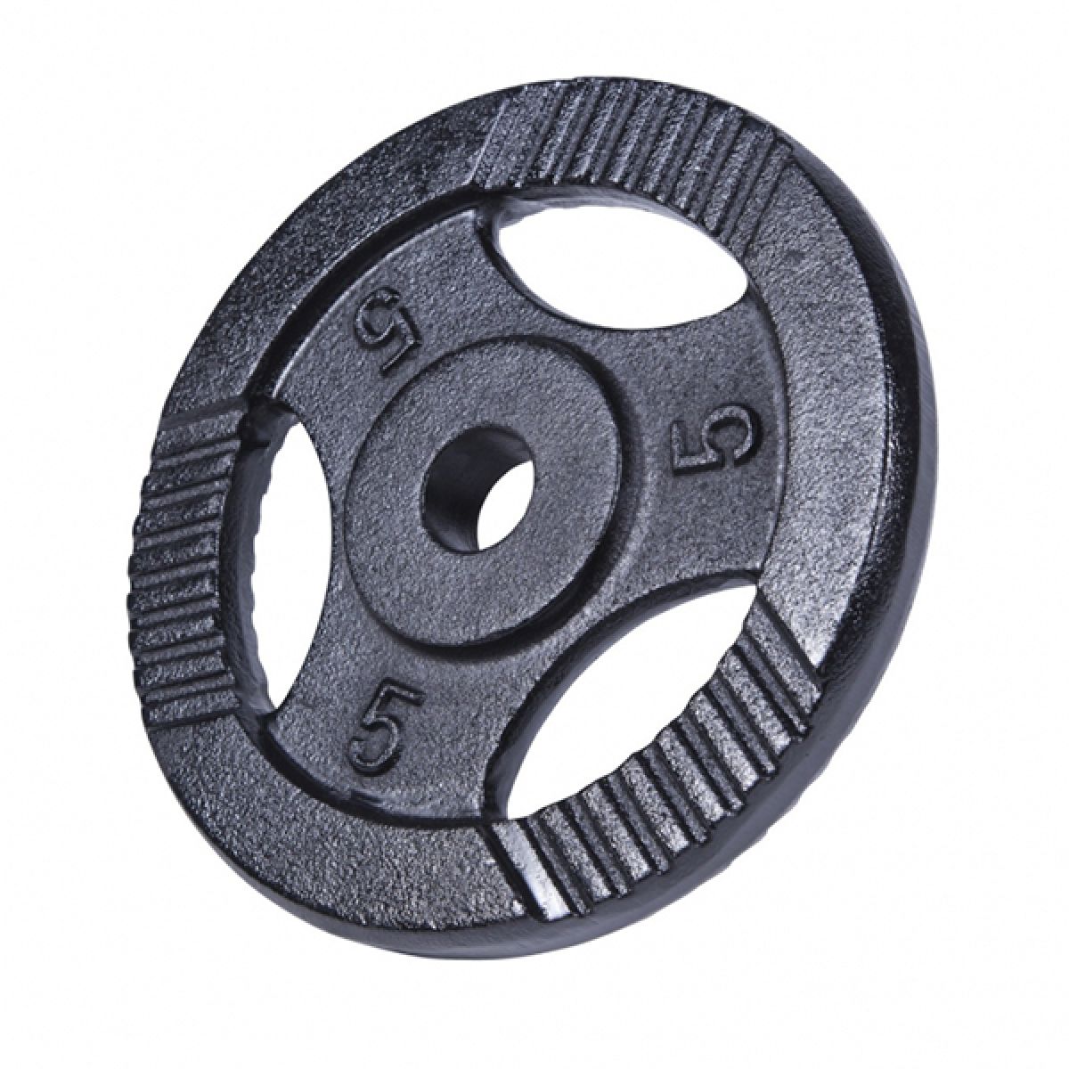 Gorilla Sports Halterschijf 5 kg Gripper Zwart