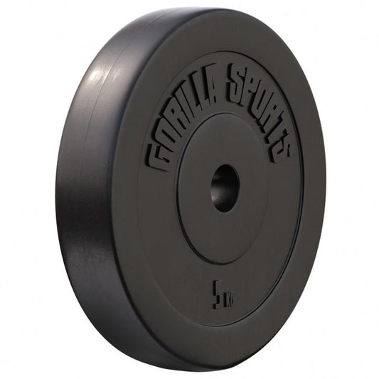 Gorilla Sports Halterschijf 5 kg Kunststof - 30/31 mm