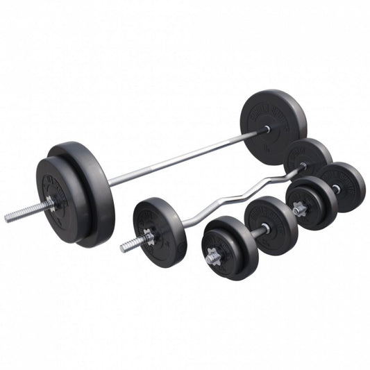 Gorilla Sports Halterset 100 kg Kunststof