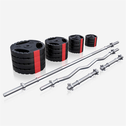 Gorilla Sports Halterset 100 kg Kunststof Gripper - 30 mm
