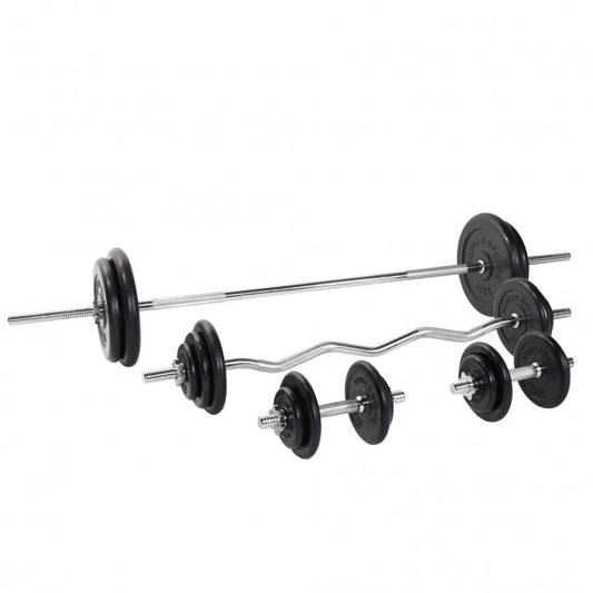 Gorilla Sports Halterset 108 kg Rubber