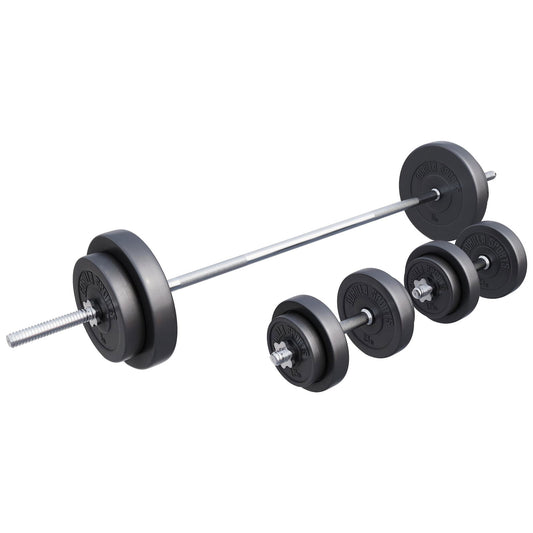 Gorilla Sports Halterset 60 kg kunststof - 30 mm