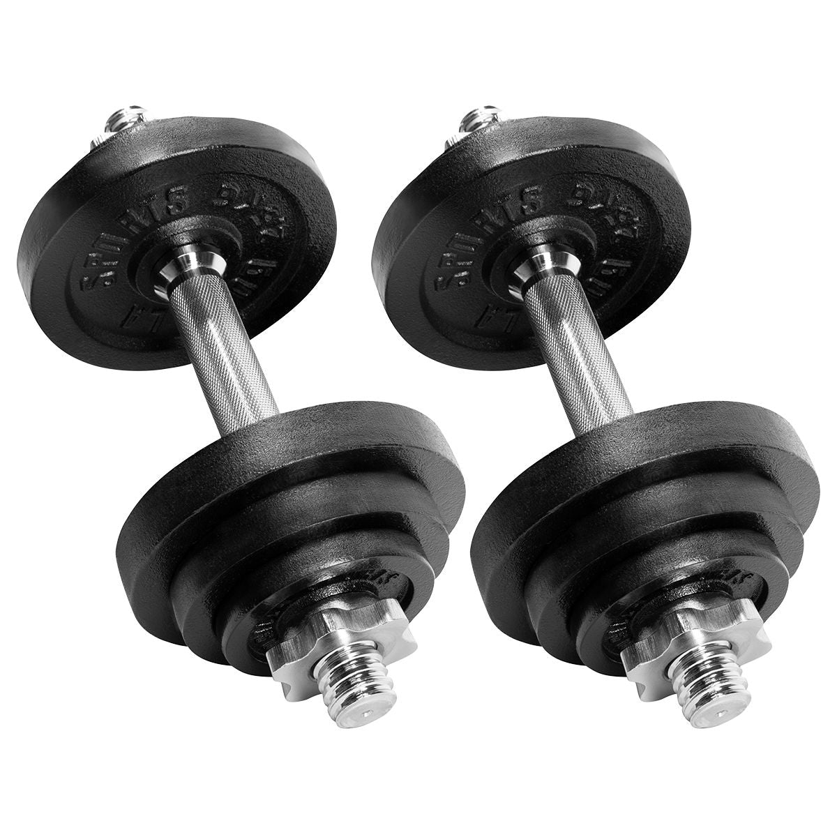 Gorilla Sports Halterset Verstelbaar 22 kg Chroom