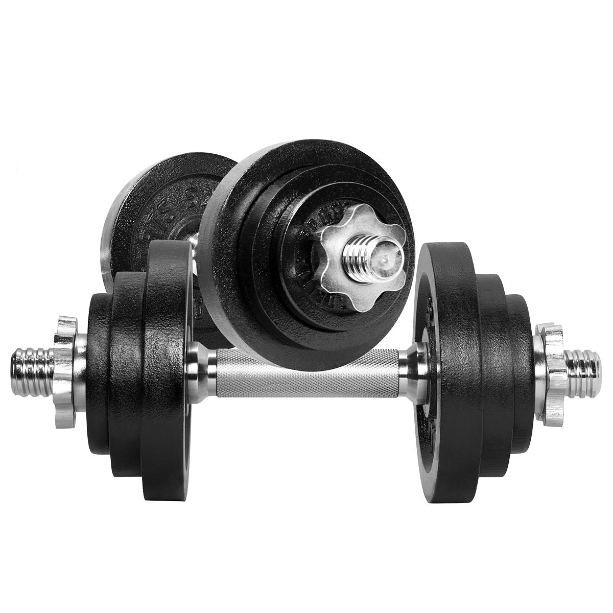 Gorilla Sports Halterset Verstelbaar 22 kg Chroom