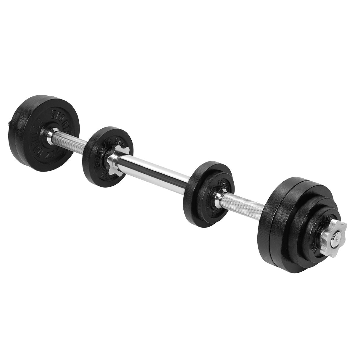 Gorilla Sports Halterset Verstelbaar 22 kg Chroom