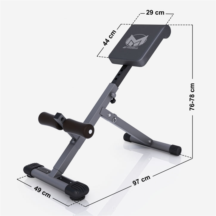 Gorilla Sports Hyperextensie Bank (inklapbaar)