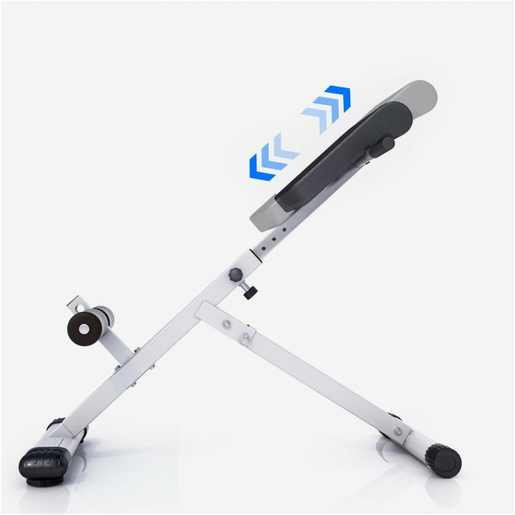 Gorilla Sports Inklapbare Buik- en Rugtrainer Wit