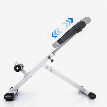 Gorilla Sports Inklapbare Buik- en Rugtrainer Wit