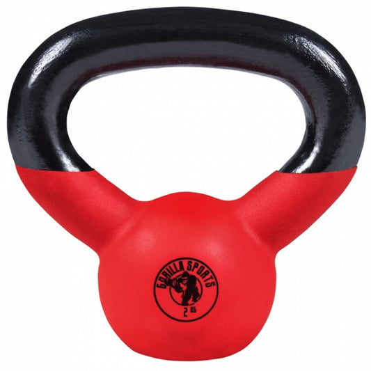 Gorilla Sports Kettlebell 2 kg Rubber Coating