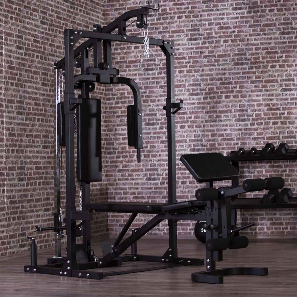 Gorilla Sports Krachtstation Met Losstaande Fitnessbank