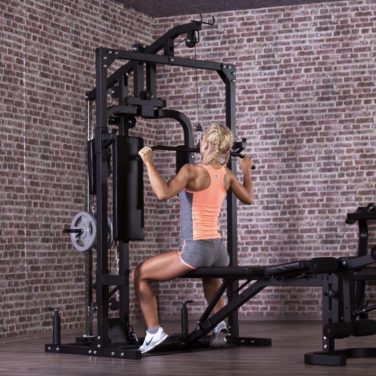 Gorilla Sports Krachtstation Met Losstaande Fitnessbank