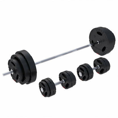 Gorilla Sports Lange halterset 100 kg Gripper Kunststof - 30 mm