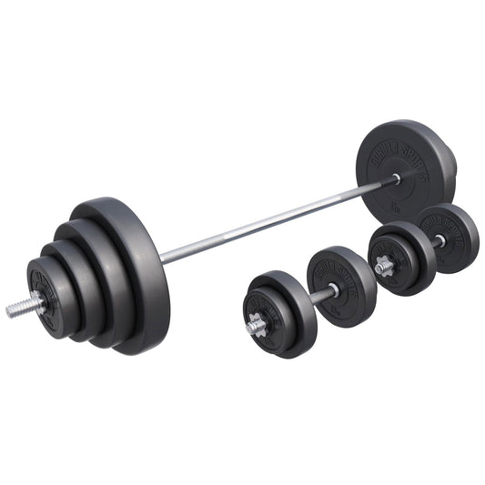 Gorilla Sports Lange halterset 100 kg Kunststof - 30 mm