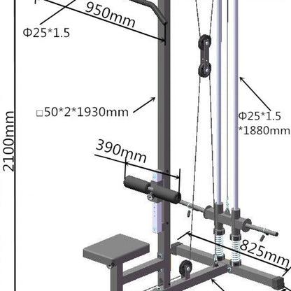 Gorilla Sports Lat Pulley Machine