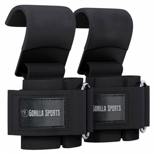 Gorilla Sports Liftingstraps met haken