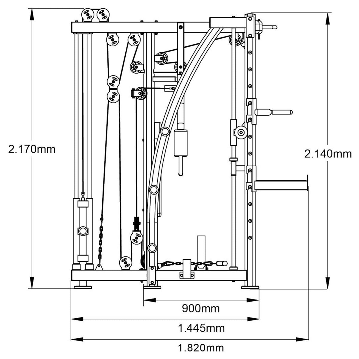 Gorilla Sports MAXXUS Multipress Smith Machine 8.1