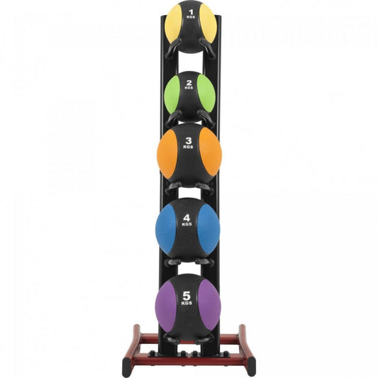 Gorilla Sports Medicine ball standaard met 5 medicine balls
