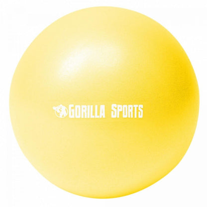 Gorilla Sports Mini Pilates bal 18 cm Geel