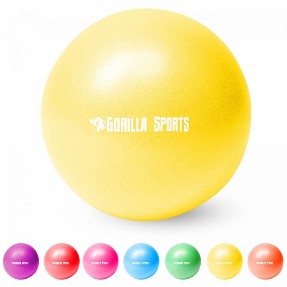 Gorilla Sports Mini Pilates bal 18 cm Geel